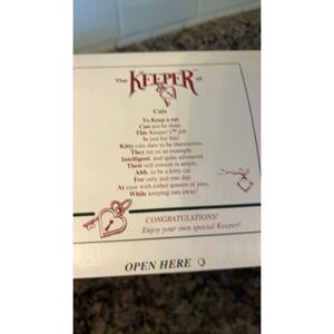 Vintage Shenandoah Design "A Keeper of Cats" Shelf sitter figurine